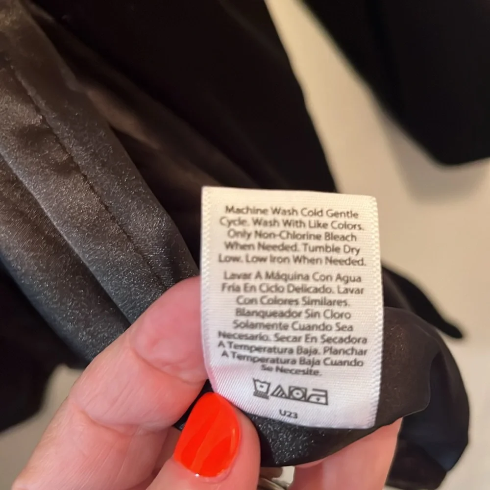 SOFIA Jeans Black Double-Breast Blazer Velvet feel USED excellent condition Sz L - Picture 6 of 8